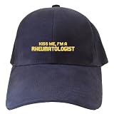 Caps Navy Blue " Kiss Me, I Am Rheumatologist " Occupations