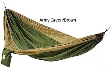 Double Parachute Hammock,The Perfect Hammock Chair. This Camping Hammock Bed/Hammock Swing Chair Guaranteed. This Is Also A Great Hammock Chair For Bedroom.These Hammocks Come In Multiple Colors.Great Camping And Hiking Hammocks,Light Weight Silk. (Army Green/Brown)