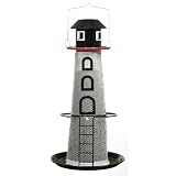 No/No Solar Lighthouse Finch Bird Feeder