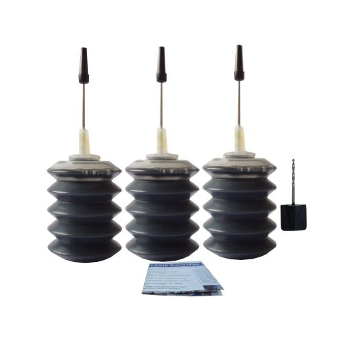 Refill Kit for Canon PG-210, PG-210XL, PIXMA, MP240, MP245, MP258, MP260, MP268, MP270, MP276, MP480, MP486, MP490, MX320, MX328, MX330, MX338 Black Ink Cartridges
