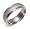 14k White Gold Engraved Wedding Band, Size 10.5