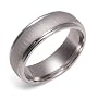 14k White Gold Engraved Wedding Band
