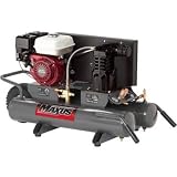 Maxus EX8003 5-1/2 Horsepower 8 Gallon Wheeled Oiled Gas Twin Pontoon Compressor