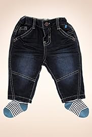 Autograph Pure Cotton Panelled Jeans with Socks