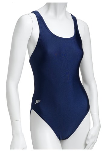Speedo Race Xtra Life Lycra Solid Superpro Swimsuit, Navy, 36