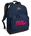 Ole Miss Backpack Navy Blue University of Mississippi for Travel or School Bags - Best Unique Gifts For Boys, Girls, Adults, College Students, Men or Ladies