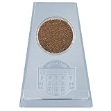 New York Yankees Tapered Final Season Crystal with Game Used Dirt from Yankee Stadium