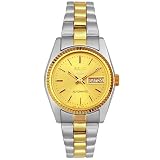 Seiko Ladies Five Automatic Two-Tone Watch #SUAA84 by Seiko