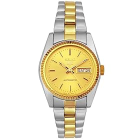 Seiko Women's Five Automatic Two-Tone Watch #SUAA84