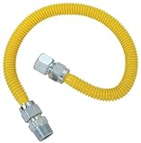 Plumb Shop Brasscraft CSSC21-36P 36-Inch Stainless Steel Gas Range Connector