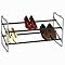Whitney Design 2-Tier Stackable Friction Shoe Rack - Chrome