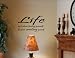 LIFE ISN'T ABOUT FINDING YOURSELF IT'S ABOUT CREATING YOURSELF Vinyl wall lettering stickers quotes and sayings home art decor decal
