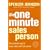 One Minute Manager Salesperson (The One Minute Manager)