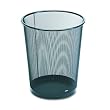 Rolodex 22351 Mesh round wastebasket, 11-1/2 diameter x 14-1/4h, black