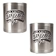 San Antonio Spurs 2pc Stainless Steel Can Holder Set - Primary Logo NBA Basketball
