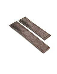 Leather Strap for Deployment 18/22 Tag Heuer Carrera Brn#3a