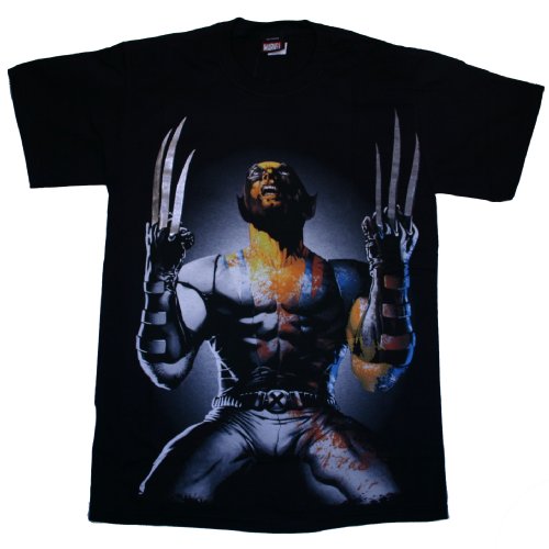  MARVEL X-MEN WOLVERINE "WHY ME?" MENS TEE