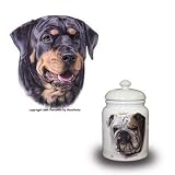 Classic Collection Dog Breed Treat Jar - Rottweiler