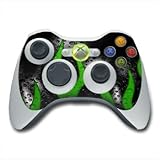 Acid Flames Design Skin Decal Sticker for the Xbox 360 Controller