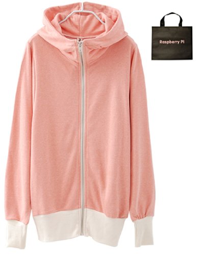 (ラズベリーパイ)RaspberryPi ガーリー スウィート パーカー カジュアル スウェット オリジナルエコバッグセット mm43rp