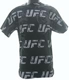 UFC Flames Logo Belt Print Mens T-shirt