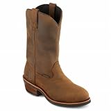 Dan Post Mens Waterproof Steel-Toe Cowboy Boot - Brown