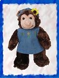 Chambray Sunflower Dress Outfit fits Webkinz L'il Kinz, Ty Beanie Babies, Fluff Factory and Teenies Teddies
