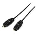 StarTech.com 10 ft. (3 m) Digital Optical Audio Cable - Toslink Digital Optical SPDIF - Ultra-Thin - Male/Male - Optical Audio Cable (THINTOS10)
