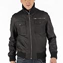 Full Circle Mens Makozi Leather Jacket Brown