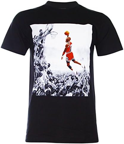 (PALLAS) Michael Jordan Basketball T-Shirt (TN067) (Black , XL)