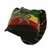 Long Lion Rasta Beanie Visor Hat-Bar Design W27S26B