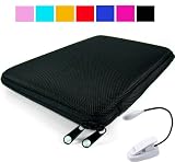 Hard Cube Carrying Case for E-Book Barnes and Nobles Nook +White eLight (Black)