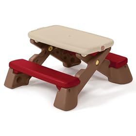 Step2 Fun Fold Jr Picnic Table (New Colors): Toys &amp; Games