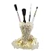 Victorian Brush Holder Torso Mannequin Ivory Crochet