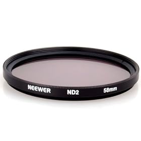 58MM Double-Threaded Neutral Density ND2 Filter for Canon, Nikon, Kodak + MORE!