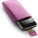 Brand New Pink Leather Pouch Case Cover with Pull Up Cord: for the Apple iPhone 4 / 4S / 3G / 3GS Mobile Phone. Part of the XYLO ACCESSORIES RANGE.