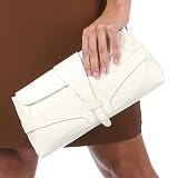 Andrew Marc Gala Powder Leather Clutch
