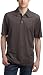 Perry Ellis  Men's Textured Stripe Polo,Dark Chocolate,XXL