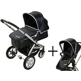 Safety 1st 19852950 - Roadmaster Set - Travelsystem, 2 in 1 Kombikinderwagen inklusive Kinderwagen- und Sportwagenaufsatz, Regenverdeck, Einkaufskorb, schwarzvon "Safety 1st"