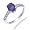 8x6MM 1.20 CT Amethyst Ring In Sterling Silver In Size 7 (Available In Sizes 5-9)