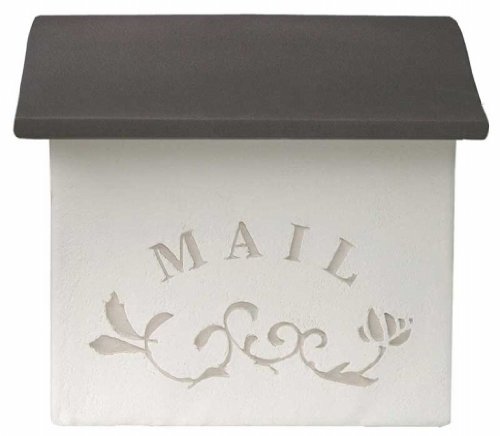 Qualarc DSA-0220-CC Dea's Garden Post Mount Stucco Mailbox, Cocoa