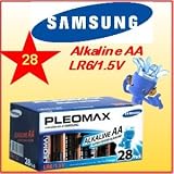 28 SAMSUNG PLEOMAX LR6/1.5V/AA Alkaline Batterien