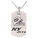 Men's NFL Titanium Dog Tag with Chain- Jets