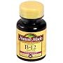 Nature Made Time-Release Vitamin B-12 Supplement Tablets, 1000 mcg, 60-Count Bottles (Pack of 3)