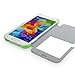 JAMMYLIZARD Galaxy S5 Case - Green Window Flip Cover for Samsung Galaxy S5 / S5 Neo / S5 Plus, Screen Protector Included