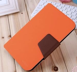  Stand Case cover for Samsung Galaxy GT - N5100 note 8.0 Android Table - Orange inner Brown