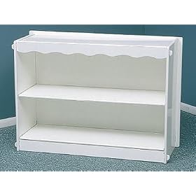 PuzzleCraft Wooden Bookcase with Scallop Edge