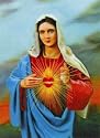3D Lenticular Picture / Poster 10.5" X 13.5" - SACRED HEART/MARY