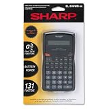 EL-500WBBK Fraction/Scientific Calculator, 10-Digit LCD