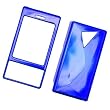 HTC Touch Diamond CDMA XV6950 Verizon Snap-on Protector Hard Case Solid Cover Blue